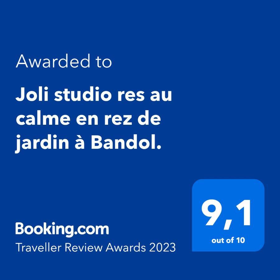 Joli Studio Res Au Calme En Rez De Jardin A Bandol. Luaran gambar