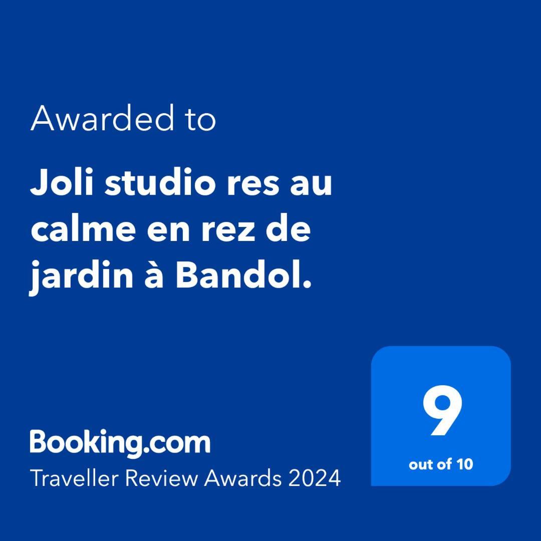 Joli Studio Res Au Calme En Rez De Jardin A Bandol. Luaran gambar